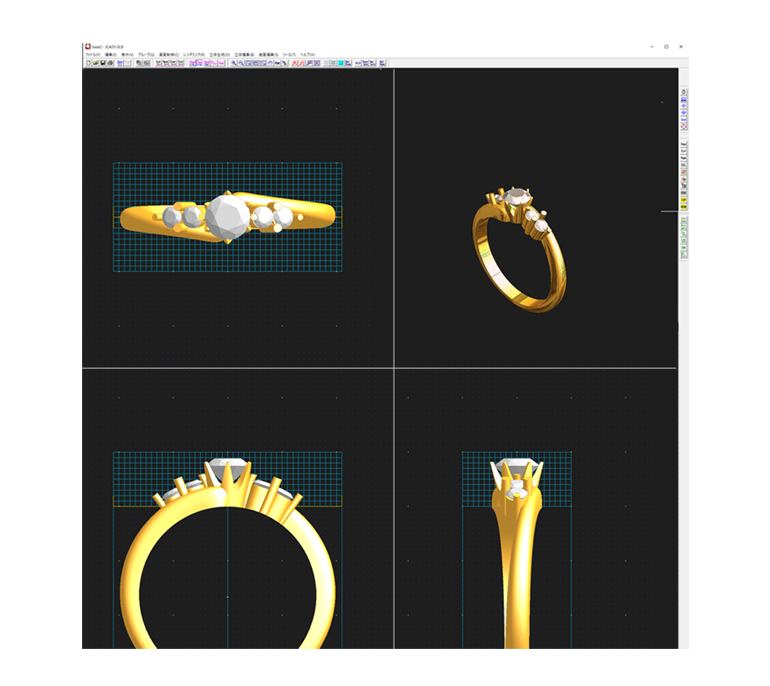 久留米市のCHARIScr8では結婚指輪も婚約指輪もデザインからフルオーダーメイドが可能です