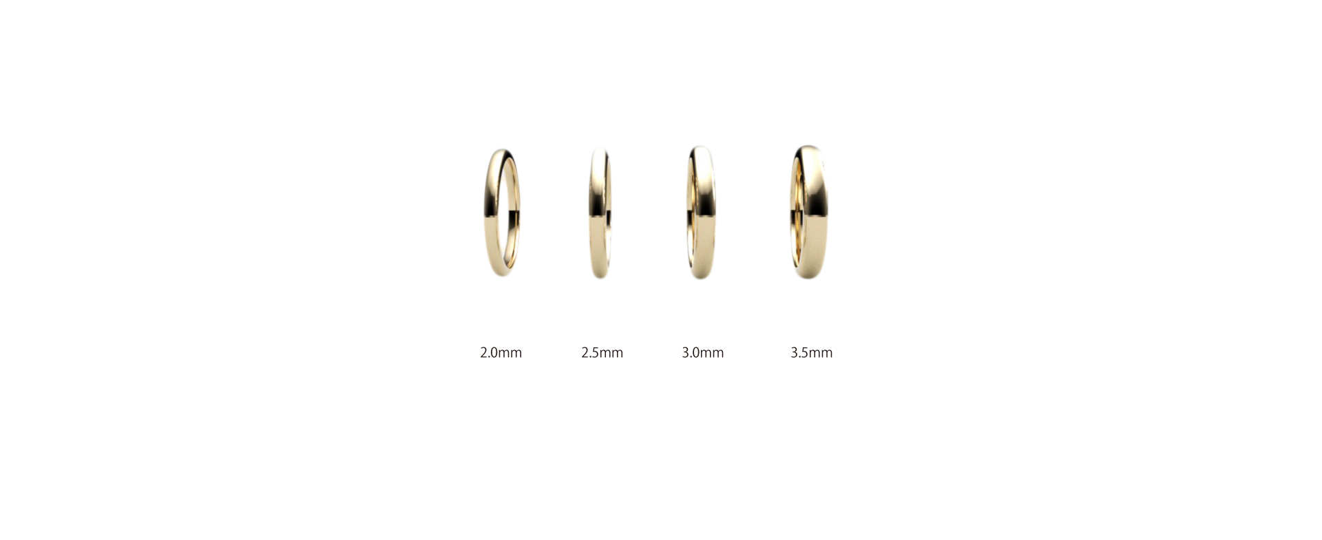 久留米市ジュエリーセレクトショップCHARIScr8では結婚指輪の幅も自由に調整できます